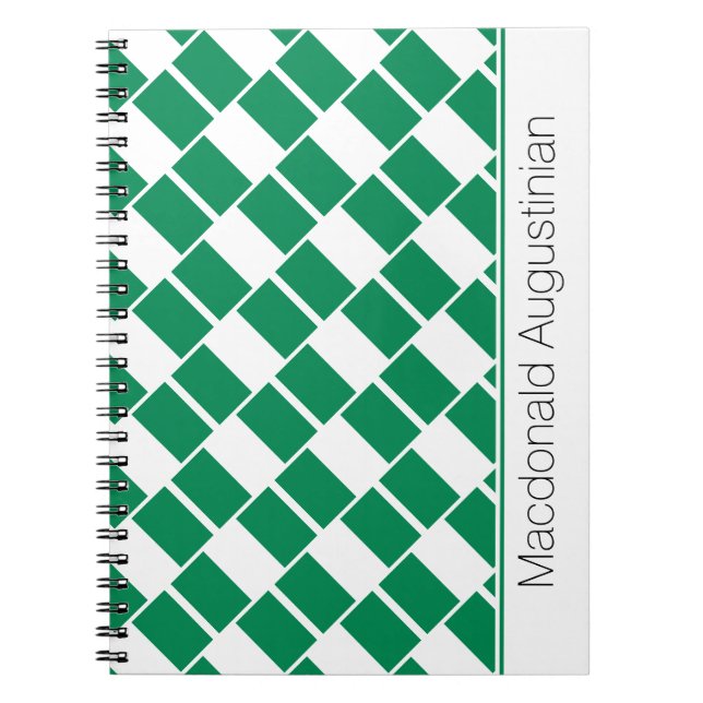 NIGERIA FLAG individuell Notizblock (Vorderseite)