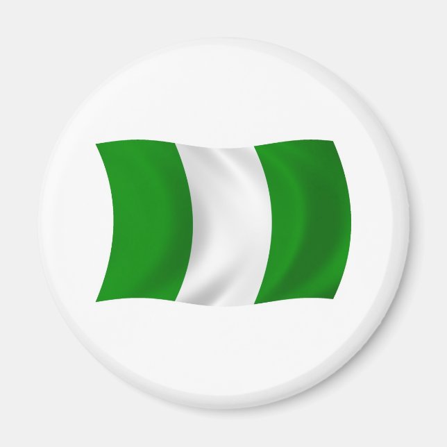 Nigeria Flag Magnet (Vorne)