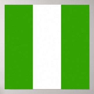 Nigeria Flag Nigerias Land Afrika Zuhause Heimat Poster