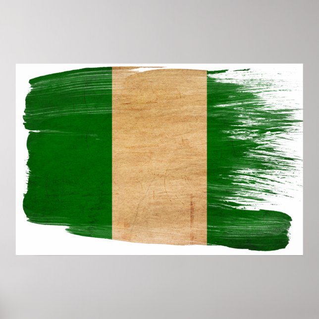 Nigeria Flag Posters Poster (Vorne)