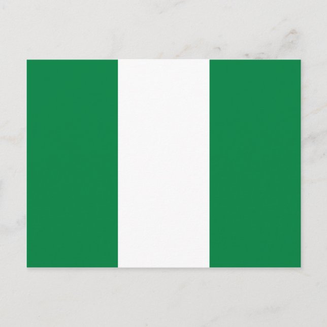 Nigeria Flag Postkarte (Vorderseite)