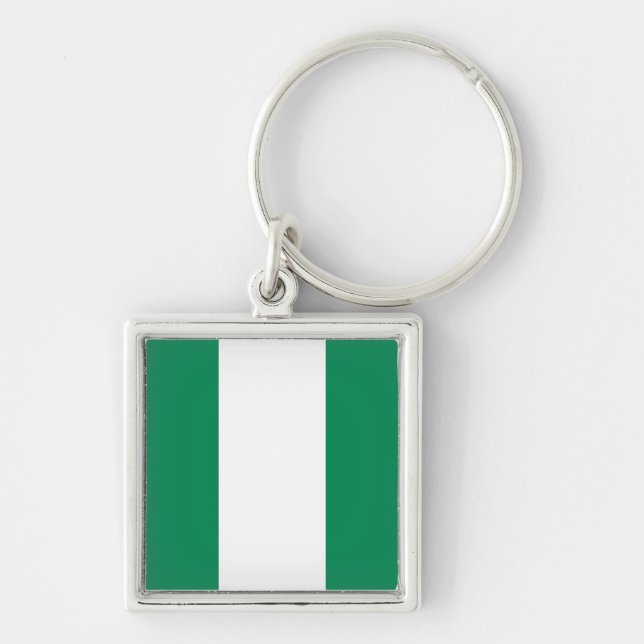 Nigeria Flag Schlüsselanhänger (Vorne)