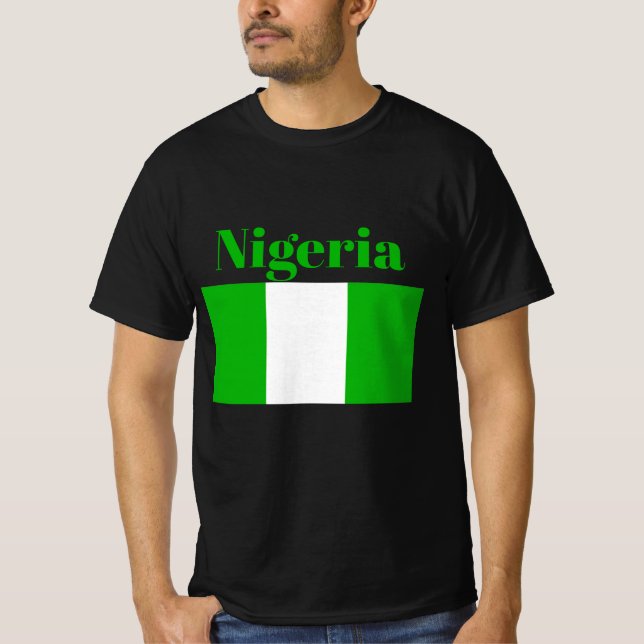 Nigeria Flag T - Shirt (Vorderseite)