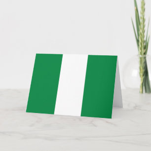 Nigeria-Flagge Dankeskarte