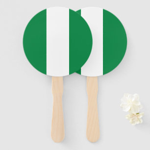 Nigeria-Flagge Fächer