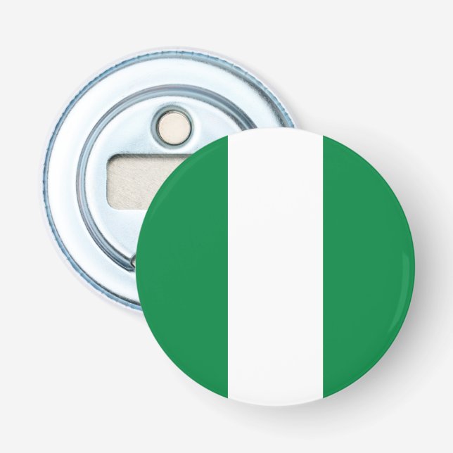 Nigeria-Flagge Flaschenöffner (Vorderseite)