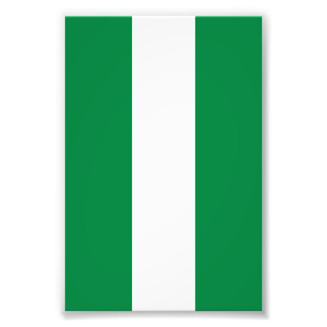 Nigeria-Flagge Fotodruck (Vorne)