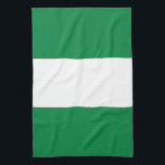 Nigeria-Flagge Geschirrtuch<br><div class="desc">Ein ideales Geschenk für alle,  die Patrioten ihres Landes sind!</div>