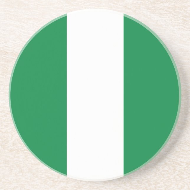 Nigeria-Flagge Getränkeuntersetzer (Vorne)