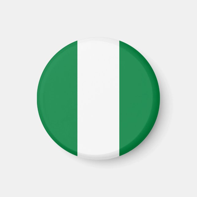 Nigeria-Flagge Magnet (Vorne)