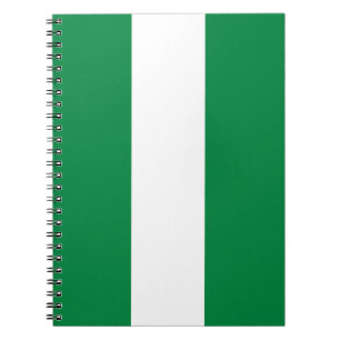 Nigeria-Flagge Notizblock