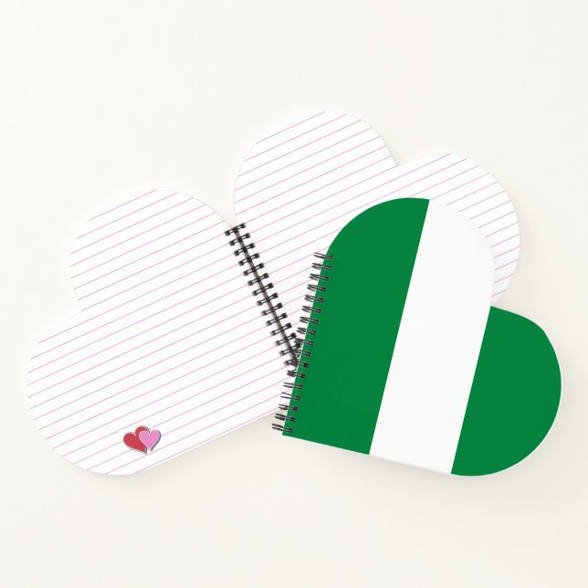 Nigeria-Flagge Notizbuch (Innenseite)
