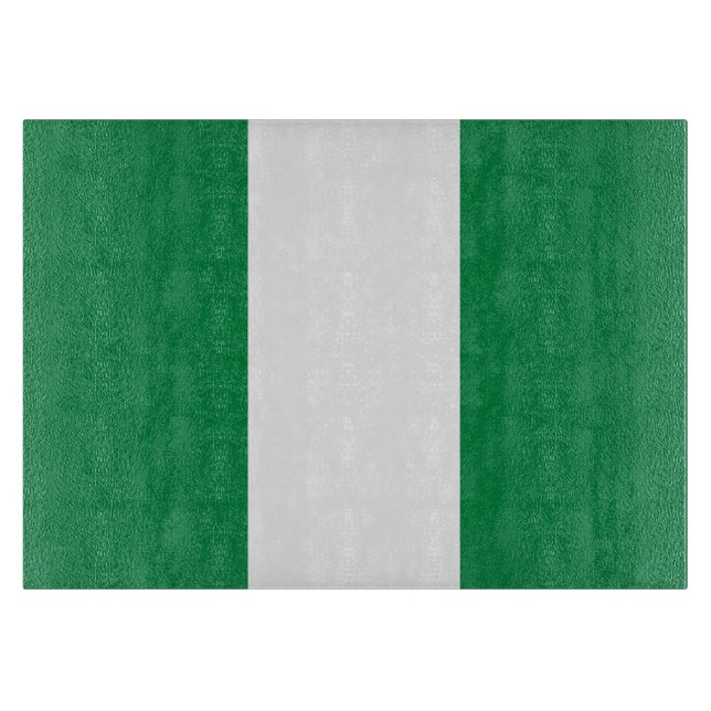Nigeria-Flagge Schneidebrett (Vorderseite)