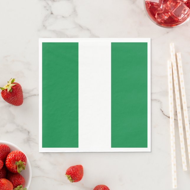 Nigeria-Flagge Serviette (Beispiel)