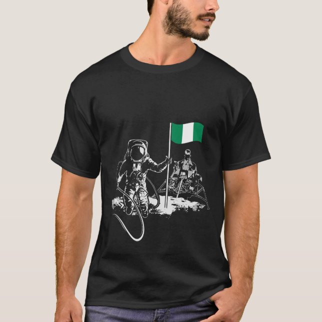Nigeria Flagge T-Shirt (Vorderseite)