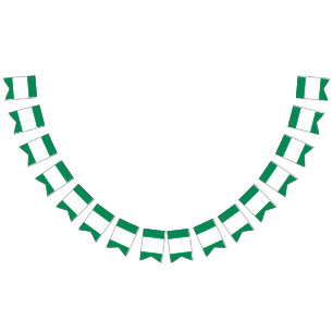 Nigeria-Flagge Wimpelkette