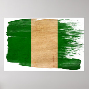 Nigeria-Flaggen-Plakate Poster