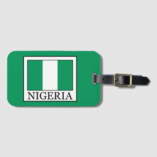 Nigeria Gepäckanhänger (Vorderseite (Horizontal))