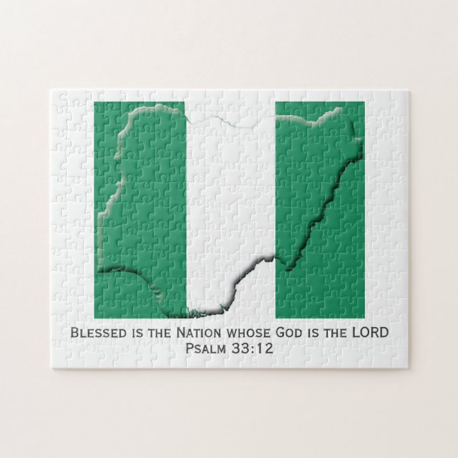 NIGERIA | Gesegnete Nation | NIGERIAN FLAG (Horizontal)