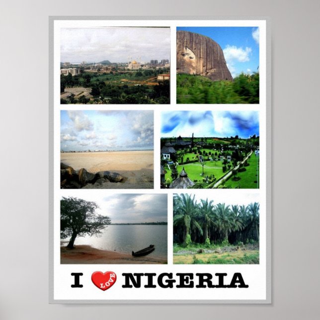 Nigeria - I Liebe - Poster (Vorne)