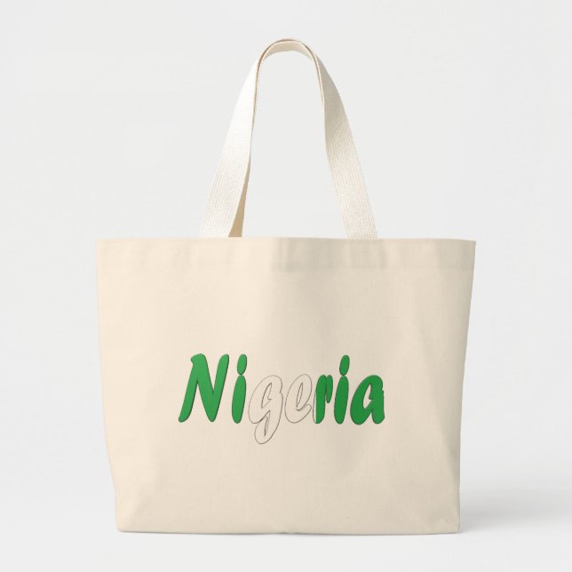 Nigeria Jumbo Stoffbeutel (Vorne)