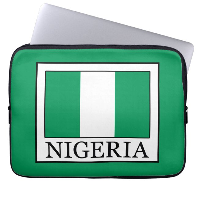Nigeria Laptopschutzhülle (Vorderseite)