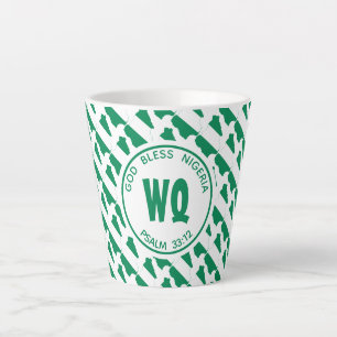NIGERIA MAP   Patriotisch   Nigerianer Milchtasse