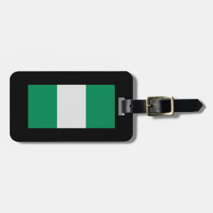 Nigeria mit nigerianischer Flagge (Westafrika) Gepäckanhänger