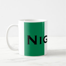 Nigeria mit nigerianischer Flagge (Westafrika) Kaffeetasse