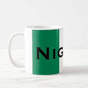 Nigeria mit nigerianischer Flagge (Westafrika) Kaffeetasse