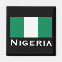 Nigeria mit nigerianischer Flagge (Westafrika)