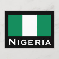Nigeria mit nigerianischer Flagge (Westafrika)