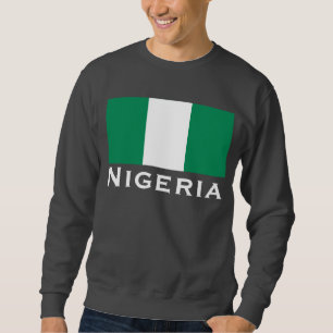 Nigeria mit nigerianischer Flagge (Westafrika) Sweatshirt