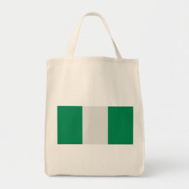Nigeria mit nigerianischer Flagge (Westafrika) Tragetasche