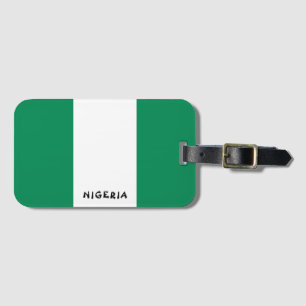 Nigeria National Flag Patriotic Gepäckanhänger