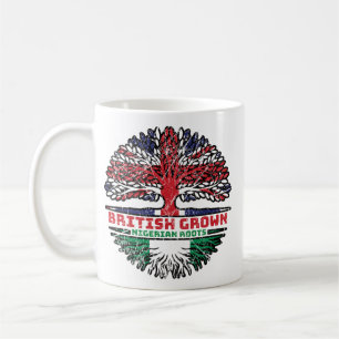 Nigeria Nigerian Uk United Kingdom British Tree Kaffeetasse