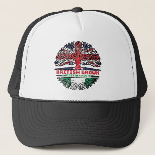 Nigeria Nigerian Uk United Kingdom British Tree Truckerkappe
