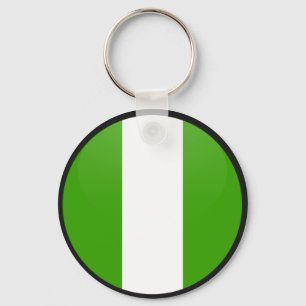 Nigeria-Qualität Flaggen-Kreis Schlüsselanhänger