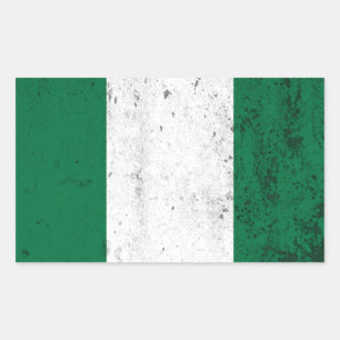 Nigeria Rechteckiger Aufkleber