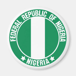 Nigeria-Rundemblem Magnet