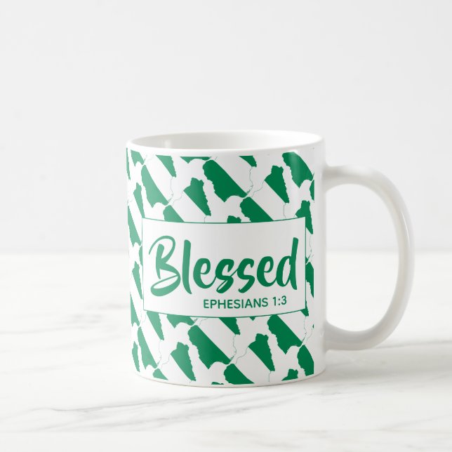 NIGERIA Selig Ephesians Scripting Christlich Kaffeetasse (Rechts)