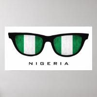 Nigeria Shades texte personnalisé et affiche coule