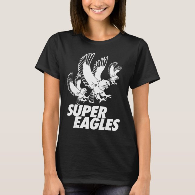 Nigeria Super Eagles Fußball Cup Fußball T-Shirt (Vorderseite)