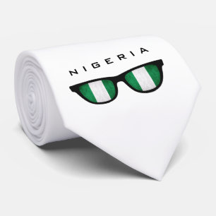 Nigeria überträgt benutzerdefinierte Text- und Far Krawatte