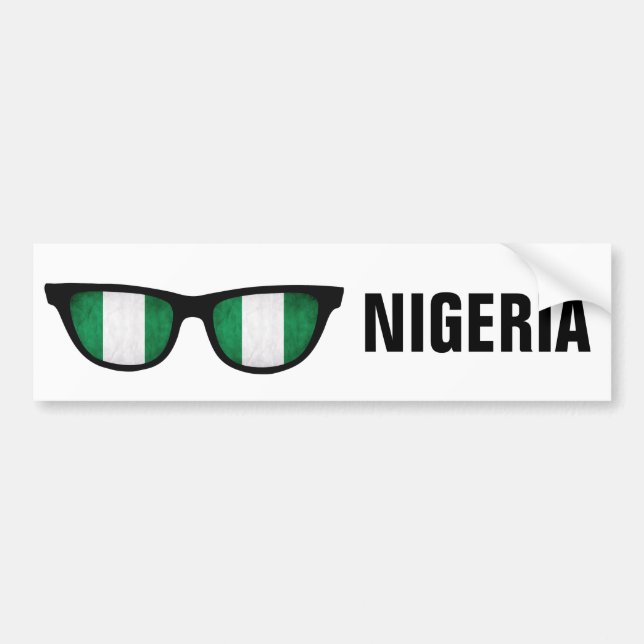 Nigeria überträgt Sondertext- und Farbdruck-Autoau Autoaufkleber (Vorne)