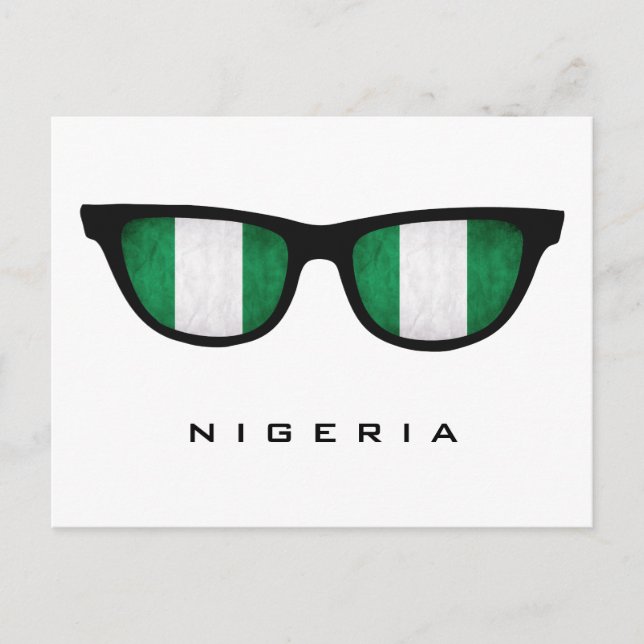 Nigeria überträgt Sondertext und Farbpostkarte Postkarte (Vorderseite)