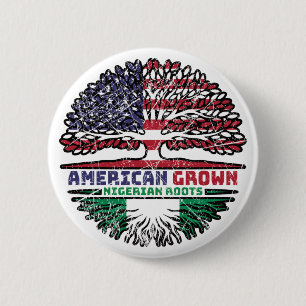 Nigeria - USA USA - Vereinigte Staaten Button