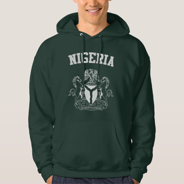 Nigeria-Wappen Hoodie (Vorderseite)