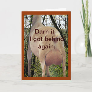 Nigerian Doe Belated Birthday Card oder bei jedem  Karte