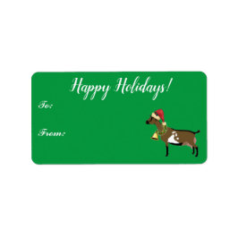 Nigerian Dwarf Dairy Goat Weihnachtsgeschenk Tag Adressaufkleber